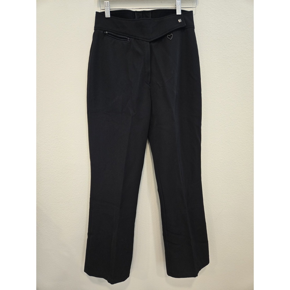 Vintage Obermeyer Black Stretch Snow Ski Pants Ladies Size 10R